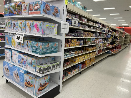 83FT OF MADIX GONDOLA SHELVING