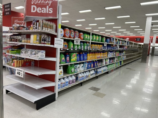 83FT OF MADIX GONDOLA SHELVING