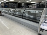 20FT RUN OF KYSOR WARREN CURVED GLASS DELI SERVICE CASES
