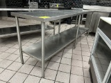96IN X 24IN X 35IN STAINLESS STEEL TABLE