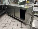 72IN X 25IN X 34IN STAINLESS STEEL TABLE W/ STORAGE