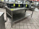 72IN X 30IN X 34IN STAINLESS STEEL TABLE