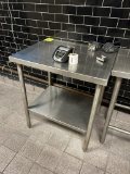 30IN X 24IN X 36IN STAINLESS STEEL TABLE