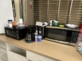 MICROWAVE, TOASTER OVEN, COFFEE MAKER