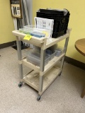 3-TIER PLASTIC UTILITY CART