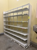 8FT OF DOUBLE SIDED PHARMACY SHELVING