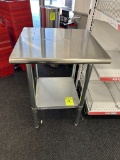 24IN X 24IN X 36IN STAINLESS STEEL TABLE