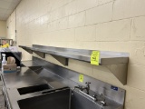 115IN X 15IN STAINLESS STEEL WALL SHELF