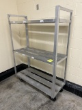 48IN X 20IN X 67IN ALUMINUM COOLER CART