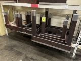 ASSORTED WOODEN MERCHANDISING TABLES