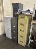 GROUP OF FILE CABINETS