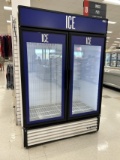 TRUE TWO GLASS DOOR ICE MERCHANDISER