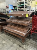 4FT WOODEN 3-TIER BAKERY MERCHANDISERS