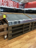 6FT PORTABLE SLANTED PRODUCE TABLES W/ SHELVING BELOW