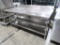 stainless table w/ backsplash & 2) undershelves