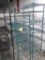 wire shelving units, epoxy coated, on casters