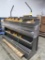 wooden shelves merchandiser w/ bulletin board