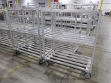 aluminum cooler racks, on casters