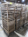 Oven racks w/ sheet pans