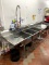 THREE COMPARTMENT STAINLESS STEEL SINK