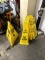 GROUP OF WET FLOOR SIGNAGE