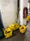 GROUP OF MOP BUCKETS AND MOPS