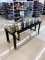 WOOD BAKERY DISPLAY ON CASTERS
