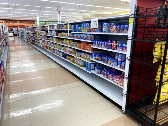 96FT RUN OF MADIX SHELVING