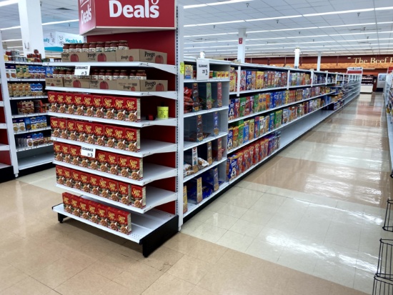 96FT RUN OF MADIX SHELVING