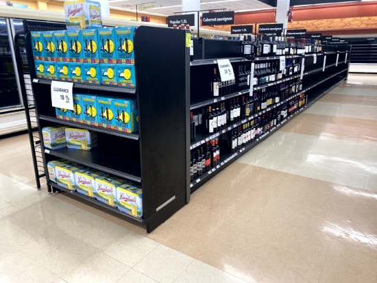 44FT RUN OF MADIX SHELVING