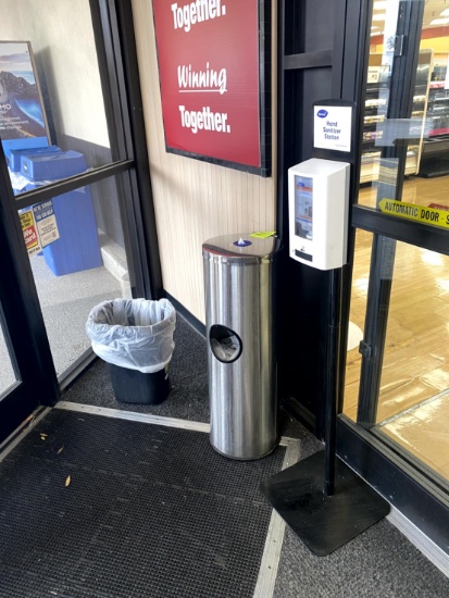 WIPE STAND, DISPENSER AND TRASH BIN