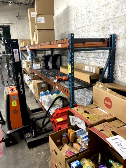 TWO SECTIONS OF RACKING