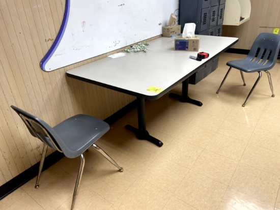 6FT TABLE W/ 2 CHAIRS