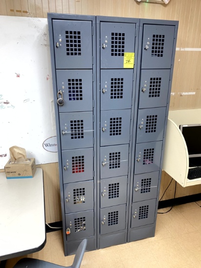18 DOOR METAL EMPLOYEE LOCKERS