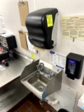 HAND SINK WITH PAPER TOWEL/SOAP DISPENSER