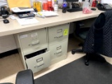 TWO DRAWER METAL FILE CABINET