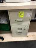 TWO DRAWER METAL FILE CABINET