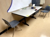 6FT TABLE W/ 2 CHAIRS