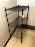 BLACK 3 TIER METRO RACK