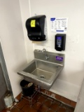 HAND SINK WITH PAPER TOWEL/SOAP DISPENSER