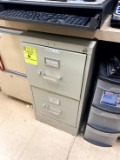 TWO DRAWER METAL FILE CABINET