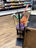 BLACK METAL PRODUCE BAG STAND