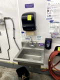 HAND SINK WITH PAPER TOWEL/SOAP DISPENSER