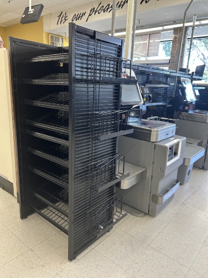 12FT RUN OF DISPLAY SOURCE GRID STYLE SHELVING