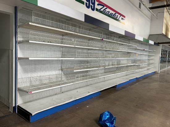 35FT OF LOZIER WALL SHELVING