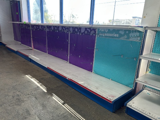 18FT OF LOZIER WALL SHELVING