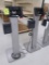 floor stands for price checker iPads, w/ Epson printers