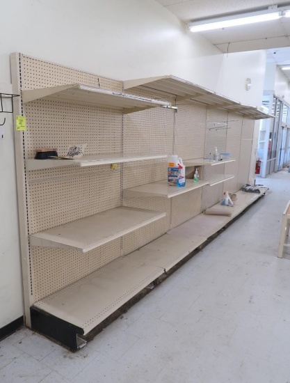 Lozier wall shelving, 24' run