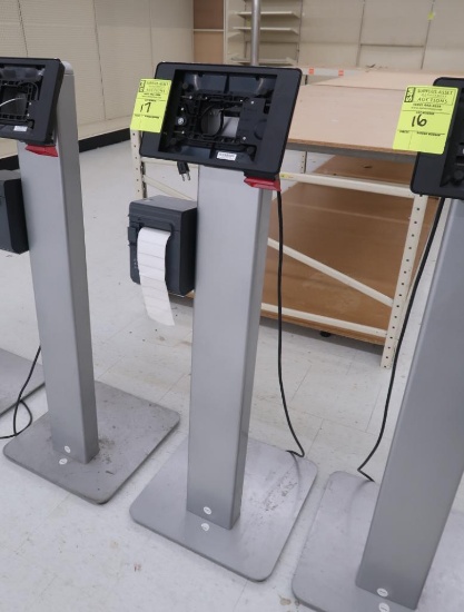 floor stand for price checker iPad, w/ Epson printer