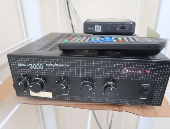 Muzak store sound system, w/ music on hold feature